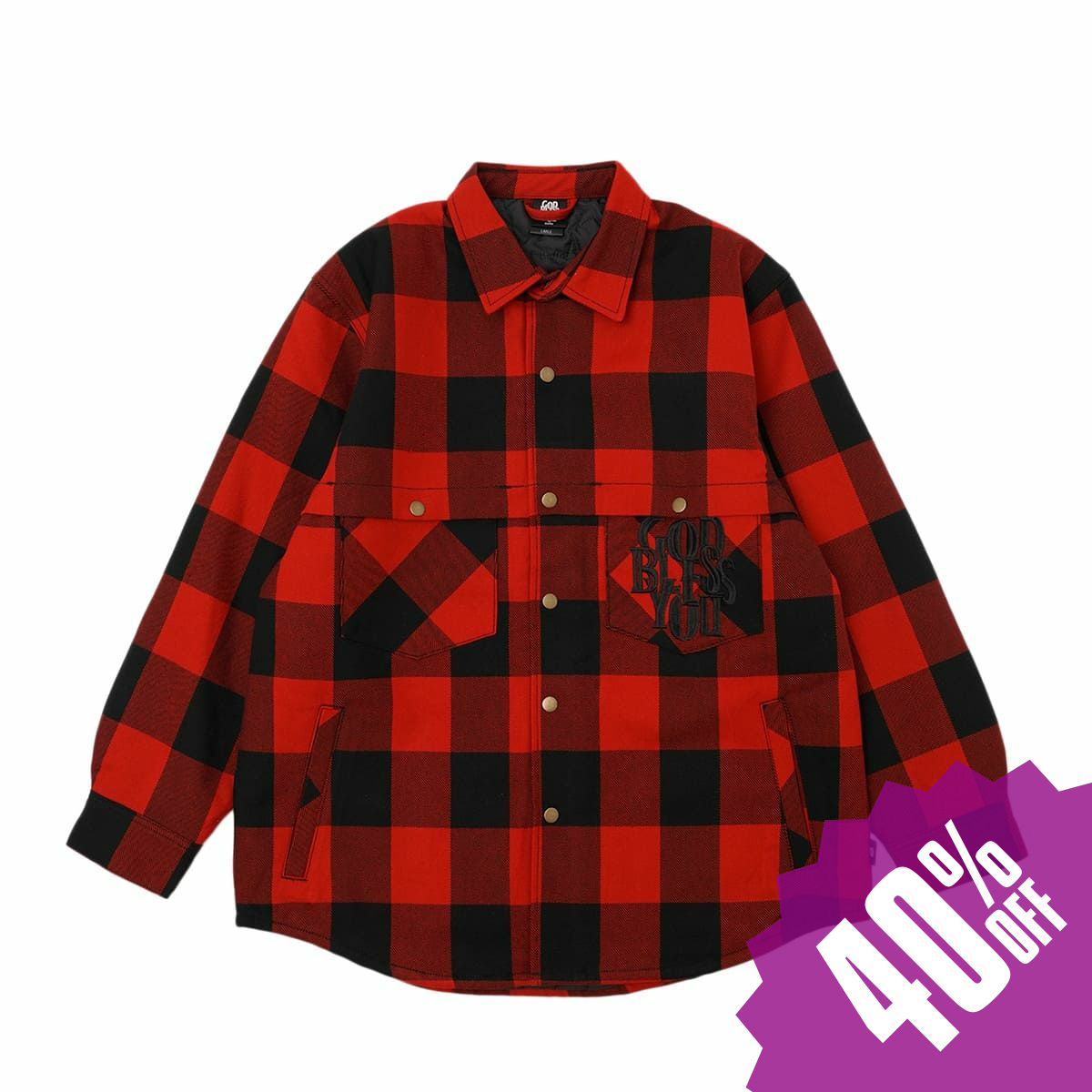 GOD BLESS YOU CHECK SHIRTS JACKET | MFC STORE