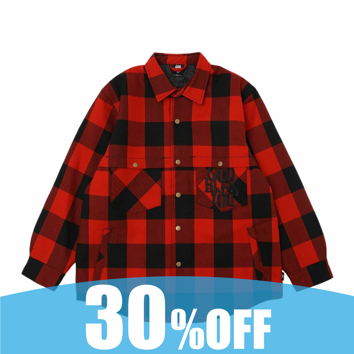 GOD BLESS YOU CHECK SHIRTS JACKET | MFC STORE