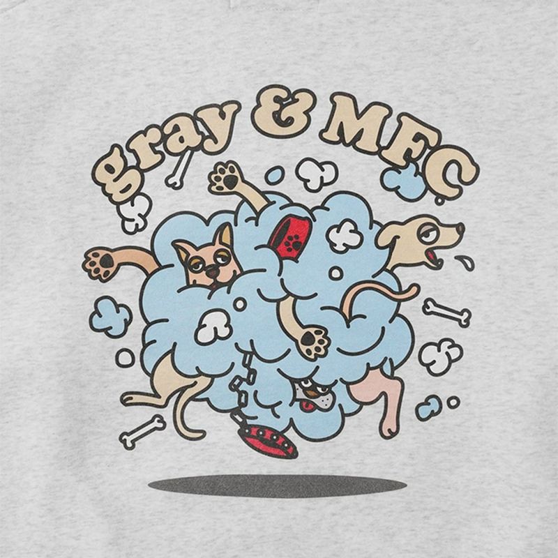 gray x MFC STORE CLOUD DOG CREWNECK | MFC STORE OFFICIAL ONLINESTORE