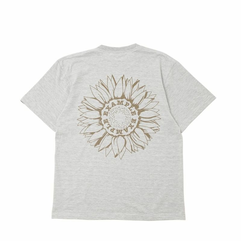 チャコール/XL】EXAMPLE SUNFLOWER S/S TEE - Tシャツ/カットソー(半袖