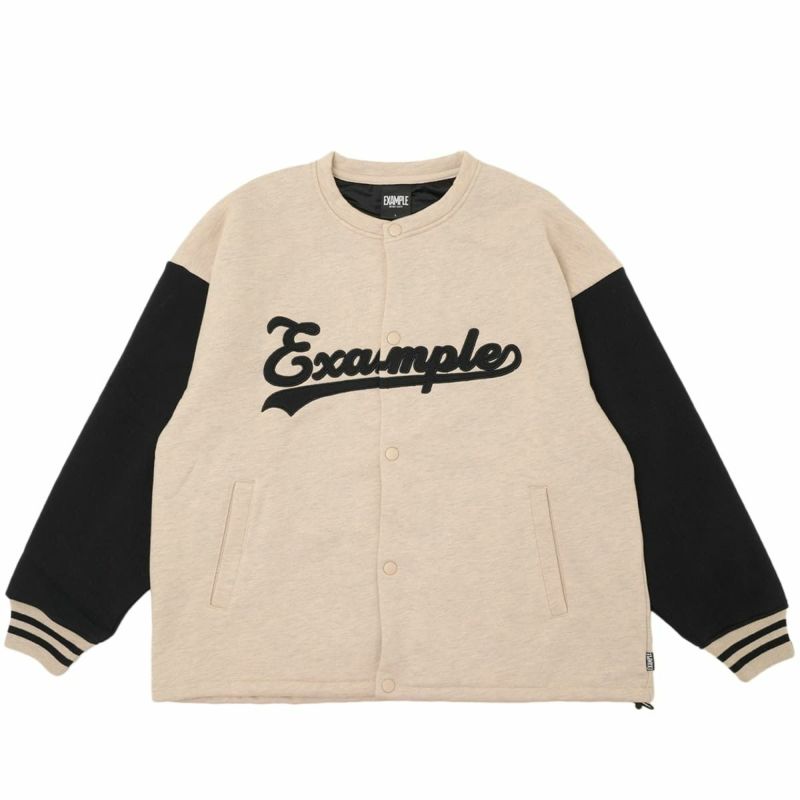 EXAMPLE SWEAT COLLARLESS JACKET