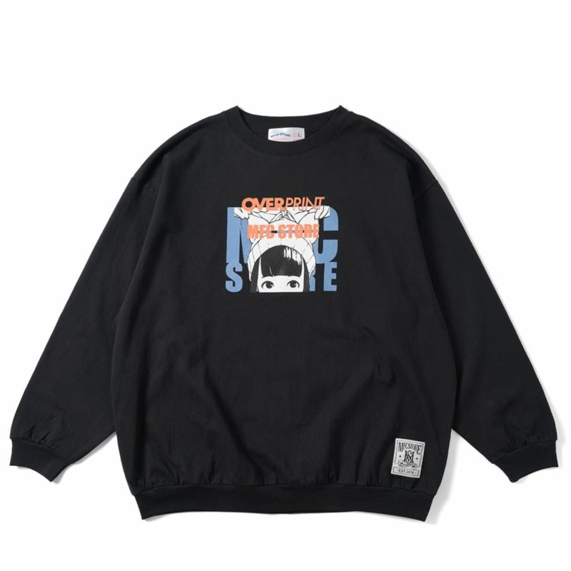 OVER PRINT x MFC STORE FRAME SWEATSHIRTSLIKE L/S TEE | MFC STORE