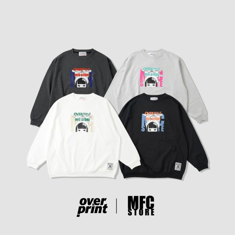 OVER PRINT x MFC STORE FRAME SWEATSHIRTSLIKE L/S TEE | MFC STORE