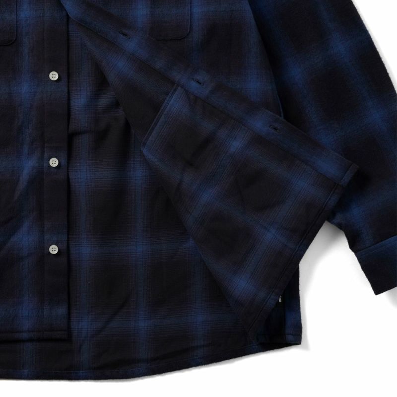 MFC STORE BAND COLLAR CHECK FLANNEL SHIRT JAPAN MADE LINE