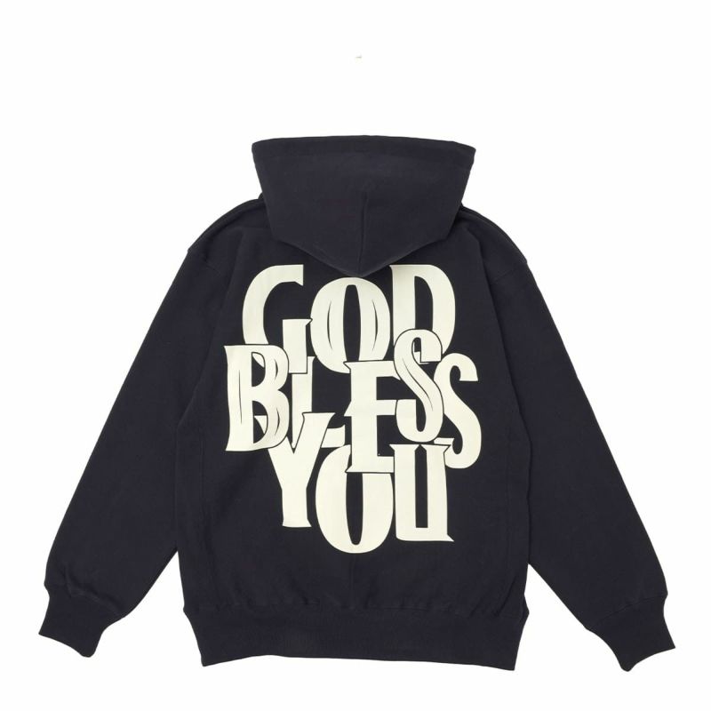 GOD BLESS YOU HOODIE BLACKパーカー - パーカー