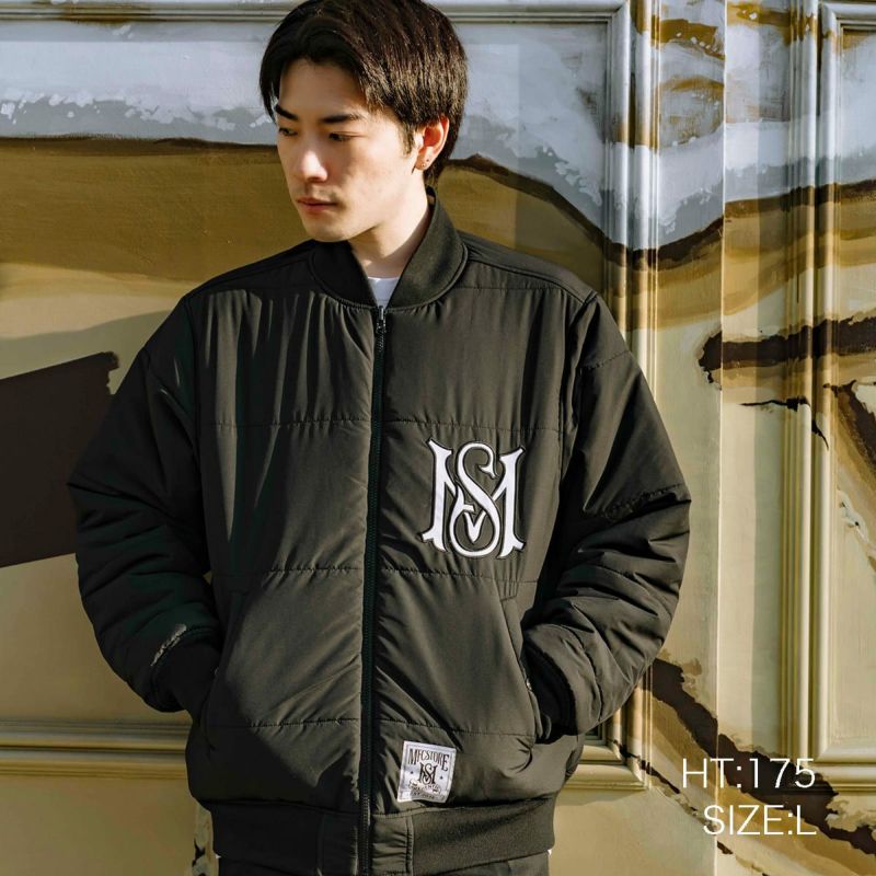 MANASTASH x MFC STORE REVERSIBLE NYLON VARSITY JACKET