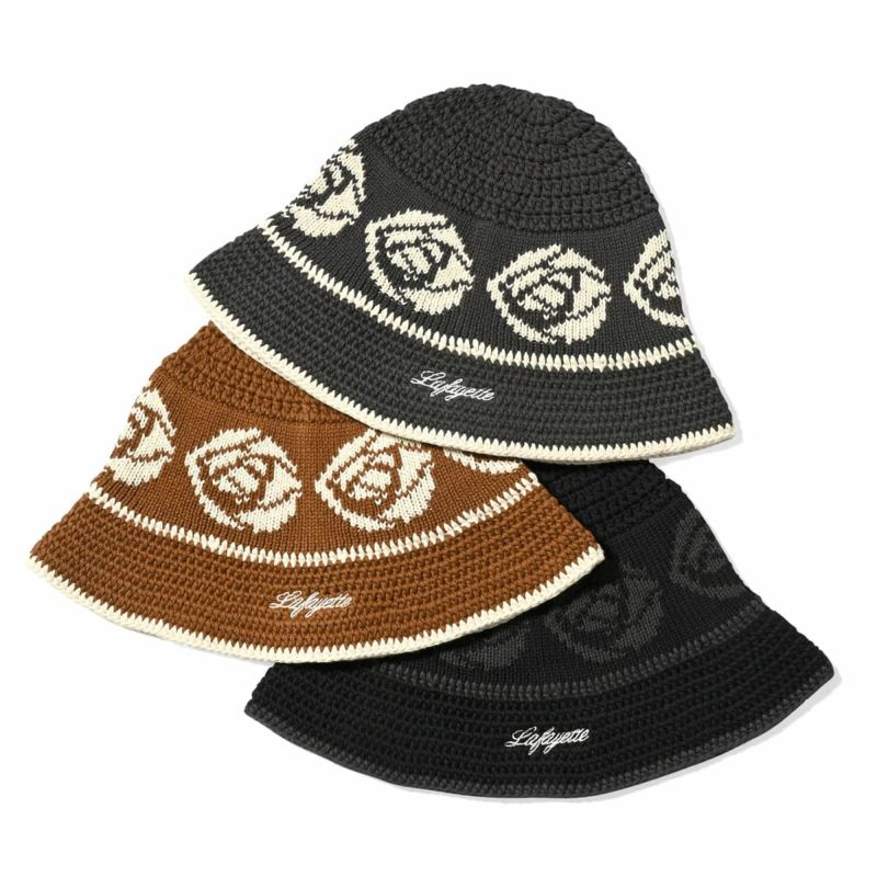 LFYT ROSE KNIT BUCKET HAT 【25SS】 LFYT ROSE KNIT BUCKET HAT | MFC STORE OFFICIAL ONLINESTORE