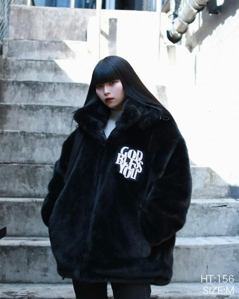 GOD BLESS YOU FUR JACKET Mサイズ GOD BLESS YOU FUR JACKET