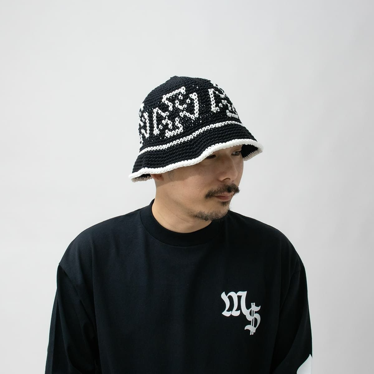 made in KEY × MFC STORE IRON CROSS CROCHET HAT | MFC STORE 