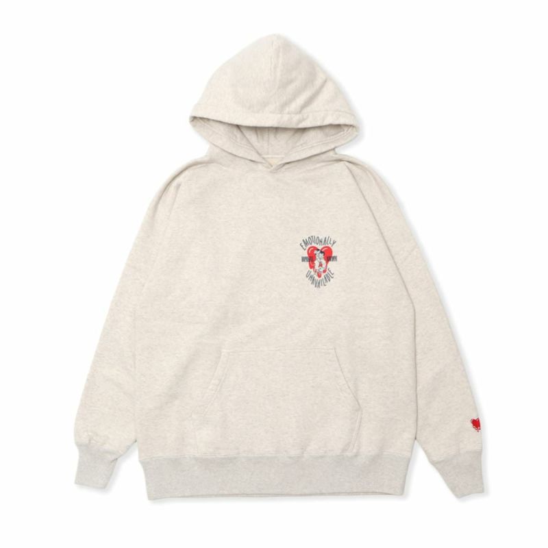 【すぐ届く/国内発】EMOTIONALLY UNAVAILABLE/CARTOON HOODIE EMOTIONALLY UNAVAILABLE】Heart Cartoon Hoodie/送料関税込み