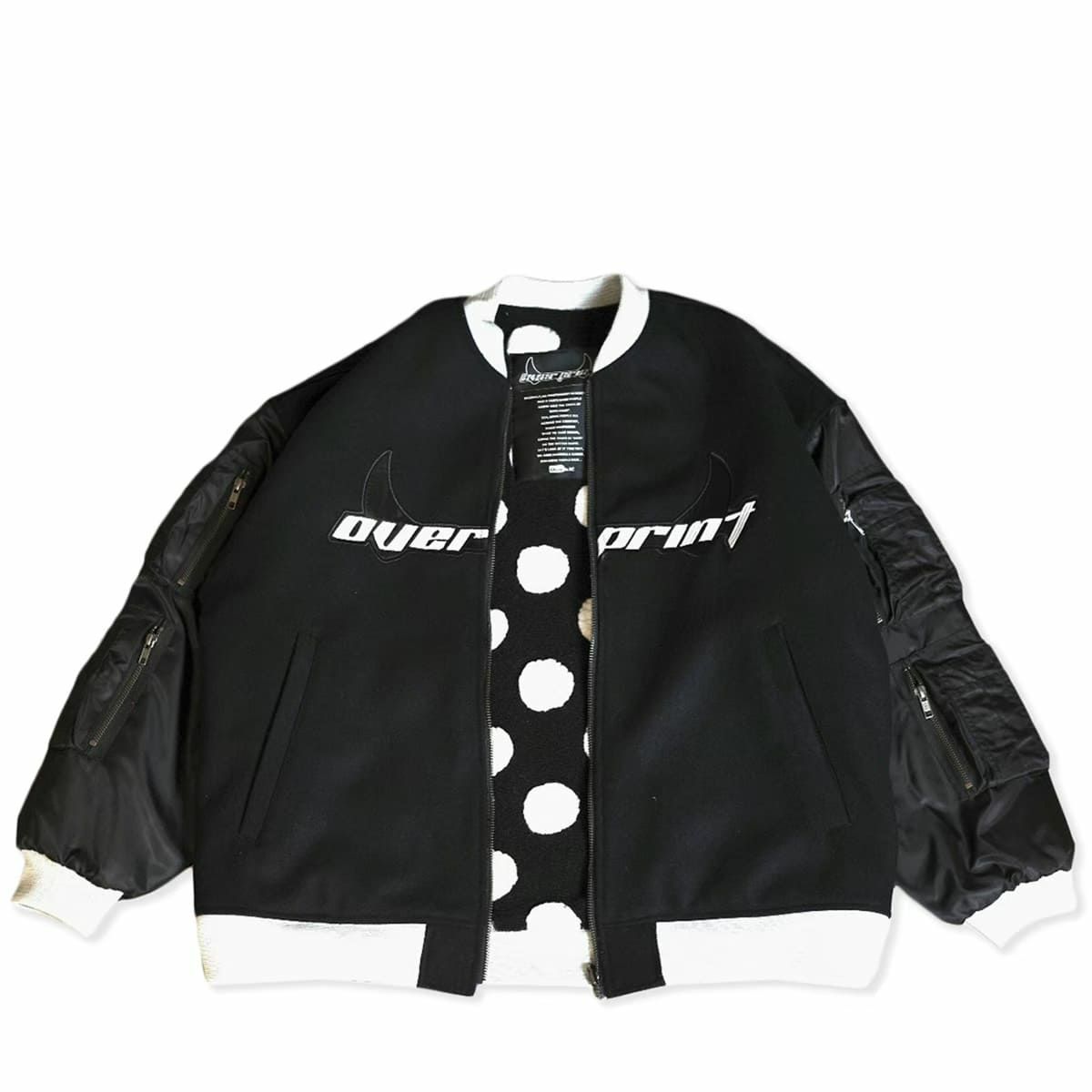 ジャケット・アウター over print UMBRO * OVER PRINT MA-1 BLACK over print（オーバープリント）UMBRO * OVER PRINT MA-1 BLACK
