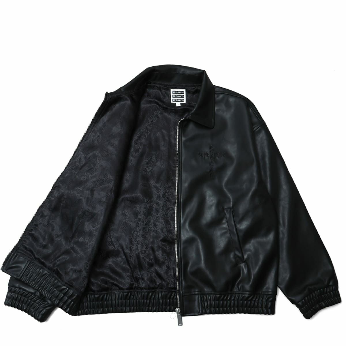 Super green Faux Leather Jacket | MFC STORE OFFICIAL ONLINESTORE