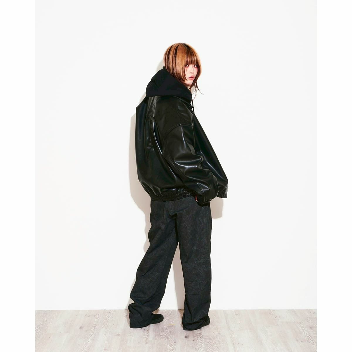 Super green Faux Leather Jacket | MFC STORE OFFICIAL ONLINESTORE