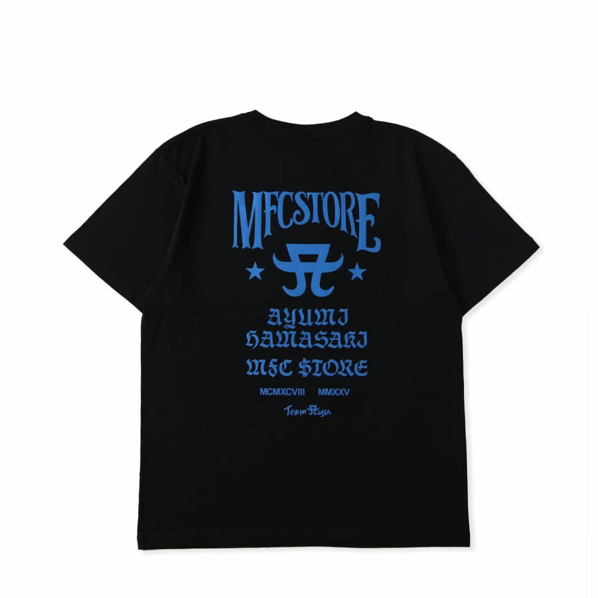 浜崎あゆみ× MFC STORE 店舗限定Tシャツ　ブラック× ターコイズ　L ayumi hamasaki × MFC STORE MS LOGO TEE | MFC STORE OFFICIAL