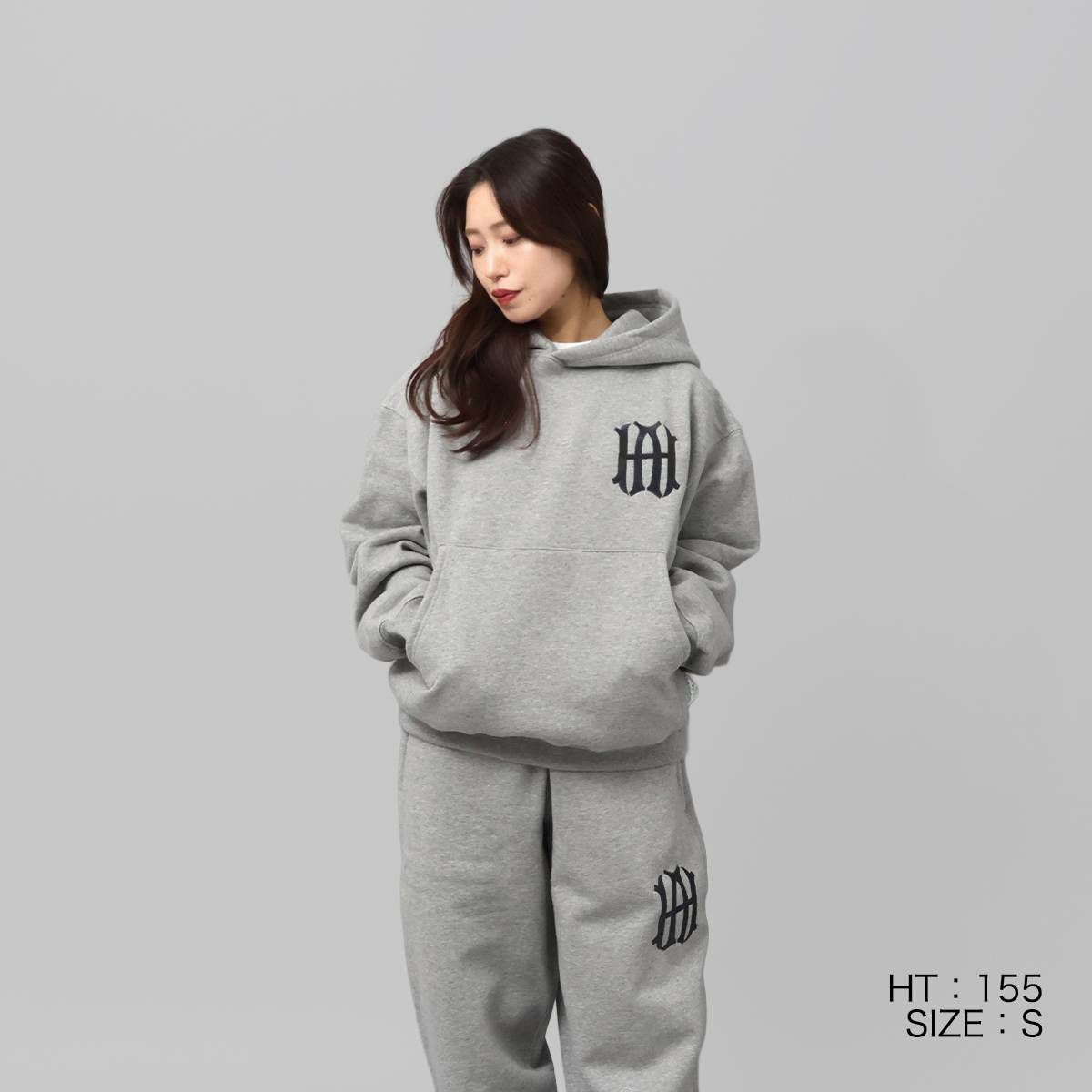 浜崎あゆみ×MFC AHロゴフーディー　グレー Lサイズ ayumi hamasaki × MFC STORE AH LOGO HOODIE | MFC STORE OFFICIAL