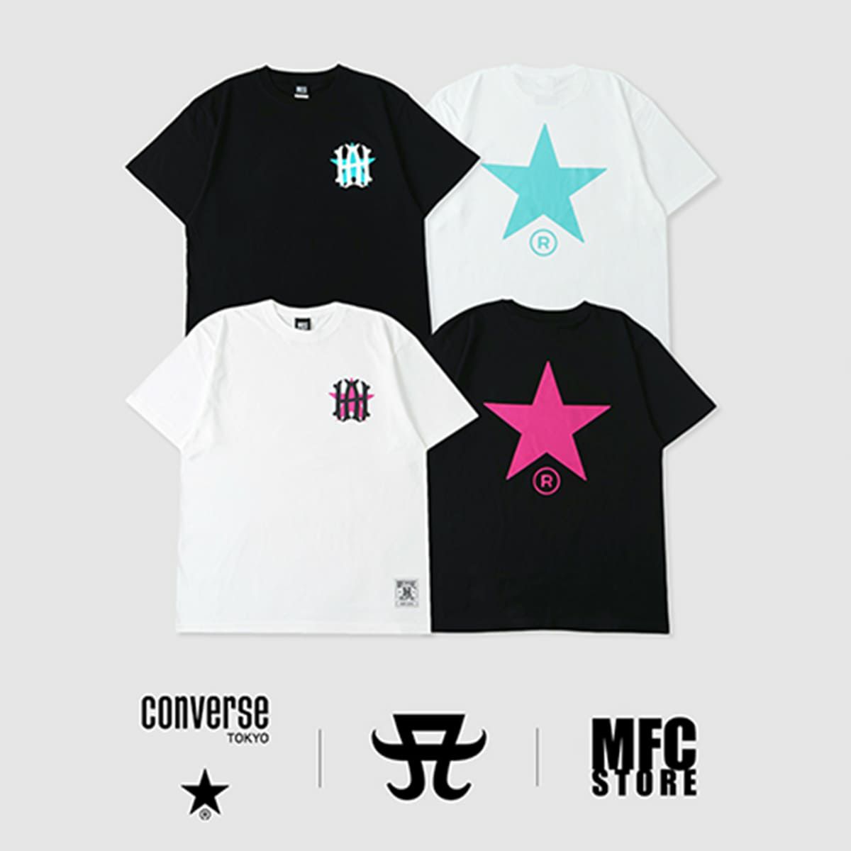 浜崎あゆみ×MFC converse ホワイトブルー Mサイズ 浜崎あゆみ×MFC