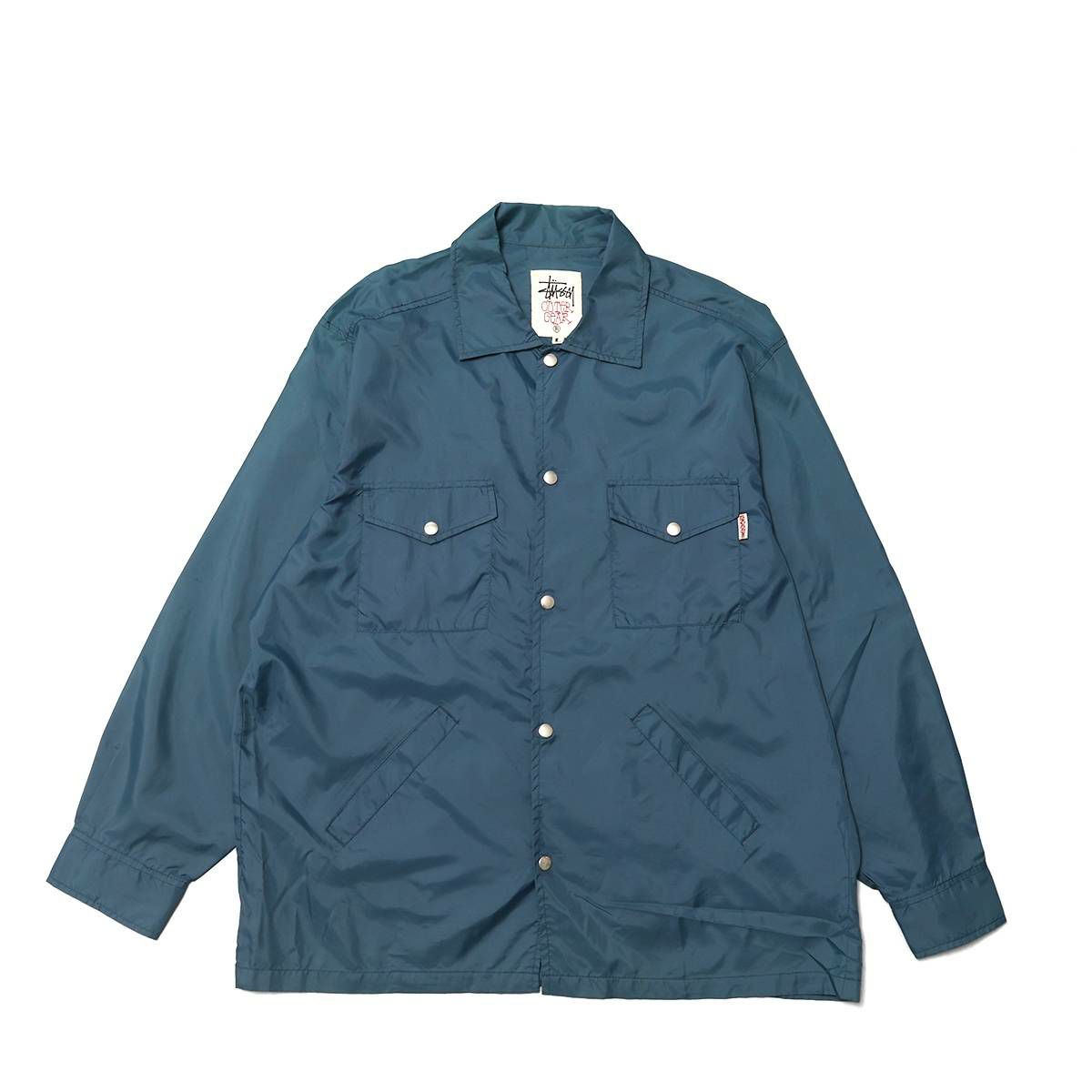 Stussy 90s White Tag Linerless Nylon JACKET Navy | MFC STORE