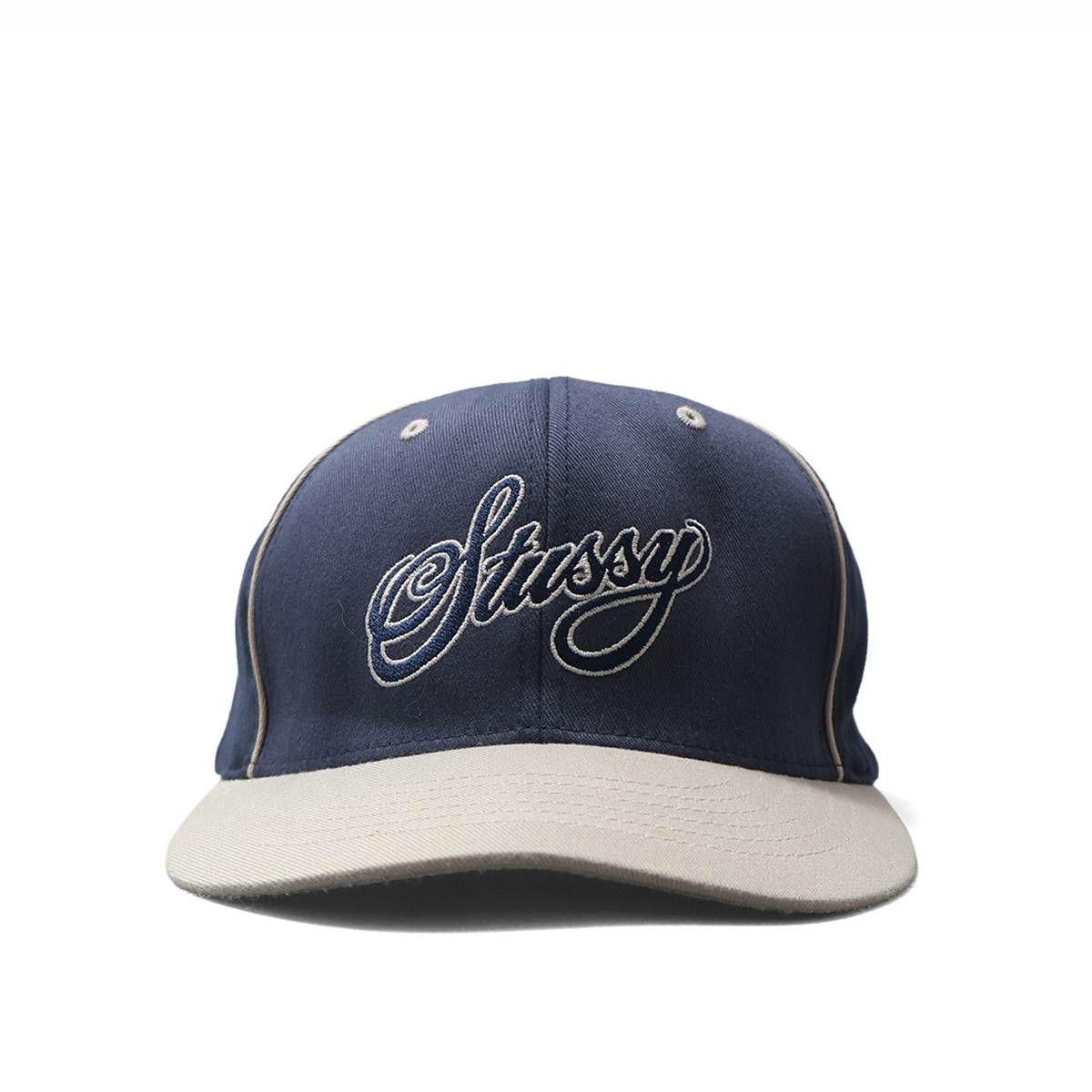 Stussy Headgear Tag 25th Anniversary Cursive Logo CAP Navy | MFC