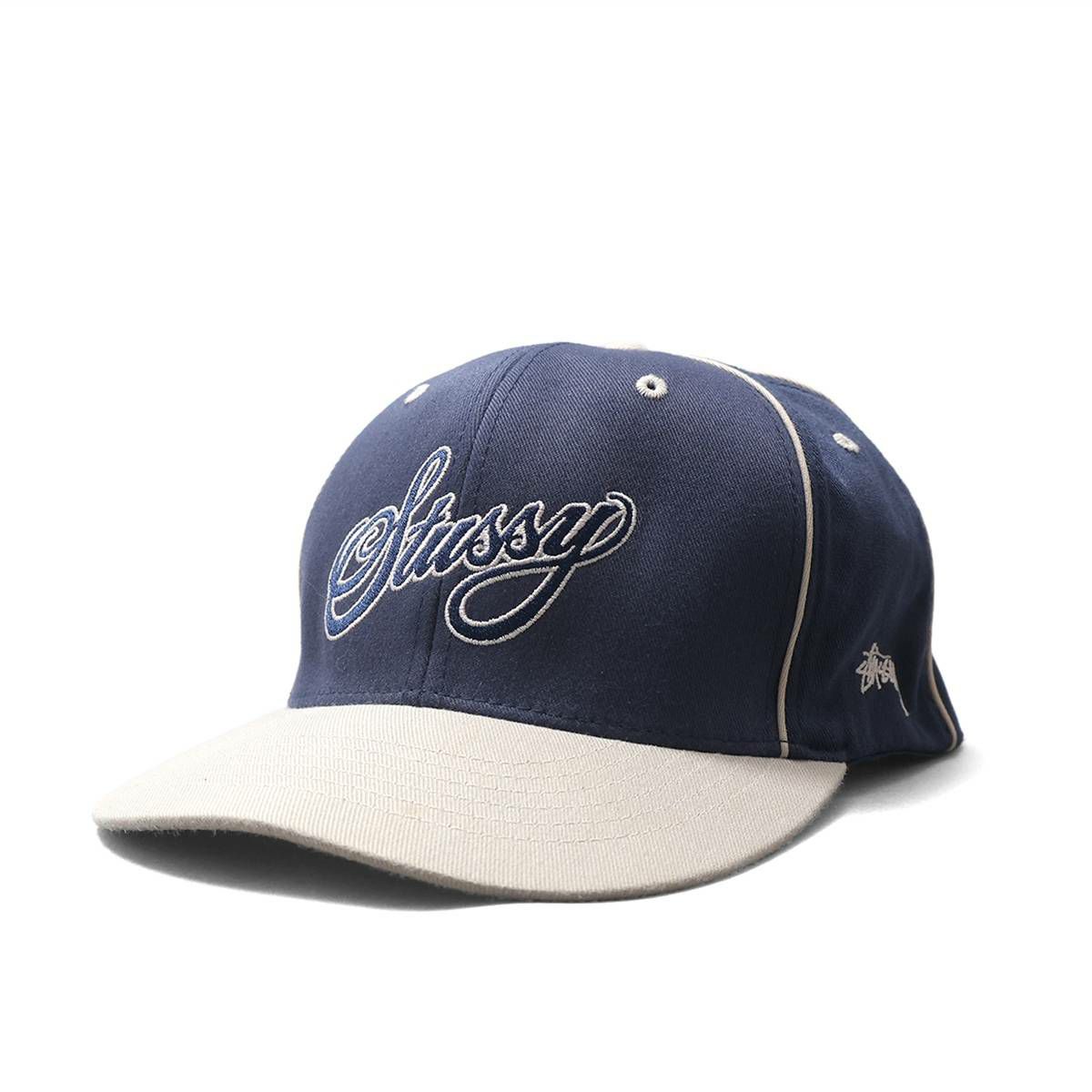 Stussy Headgear Tag 25th Anniversary Cursive Logo CAP Navy | MFC