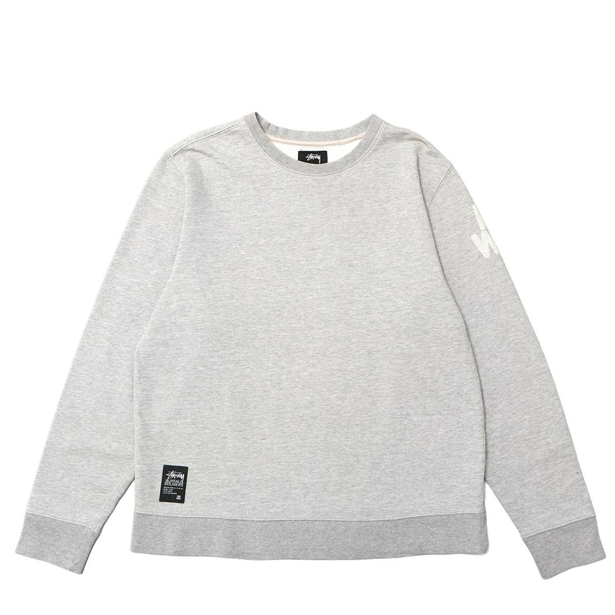 Stussy Buffalo Soldiers Collaboration CREW-NECK Gray | MFC STORE