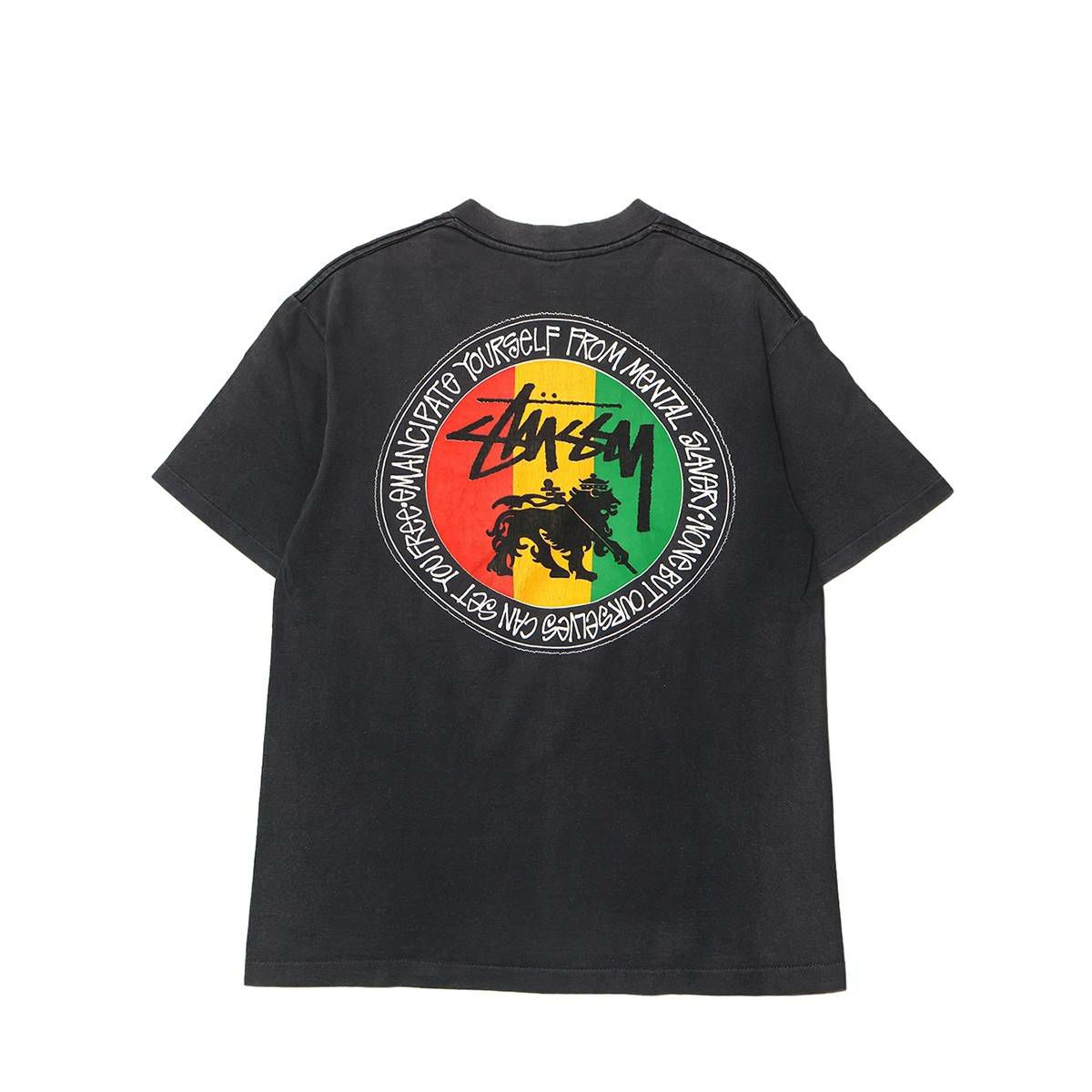 Stussy 80-90s Black Tag Rasta Lion TEE Black | MFC STORE OFFICIAL